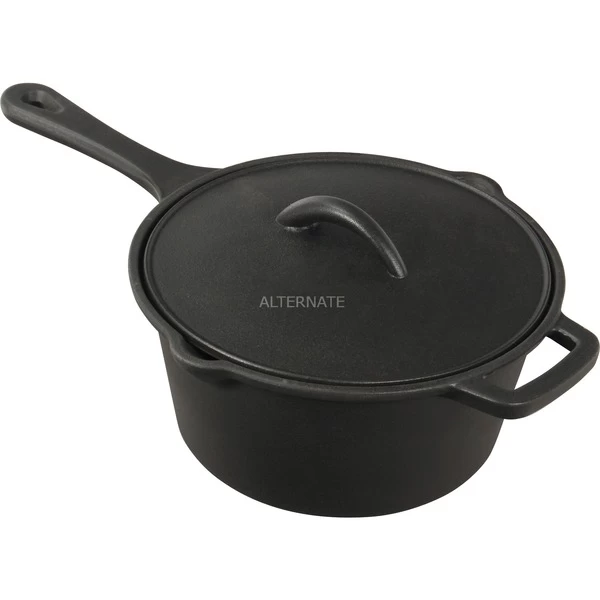 Napoleon Gusseiser Soßentopf Mit Deckel, Pfanne 1 Napoleon Gusseiser Soßentopf Mit Deckel, Pfanne