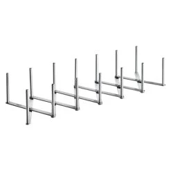 Napoleon Spare-Rib-Halter Edelstahl Silber